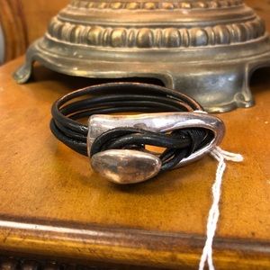 Handmade Israeli leather bracelet